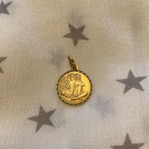 10k Gold Gemini Charm